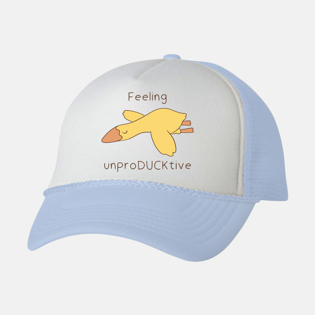 Unproducktive-Unisex-Trucker-Hat-Claudia