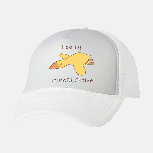 Unproducktive-Unisex-Trucker-Hat-Claudia