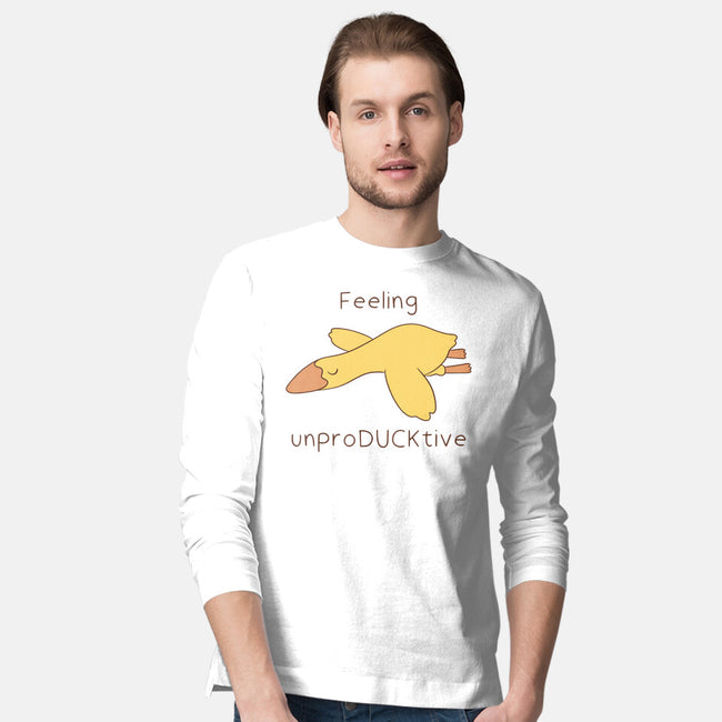 Unproducktive-Mens-Long Sleeved-Tee-Claudia