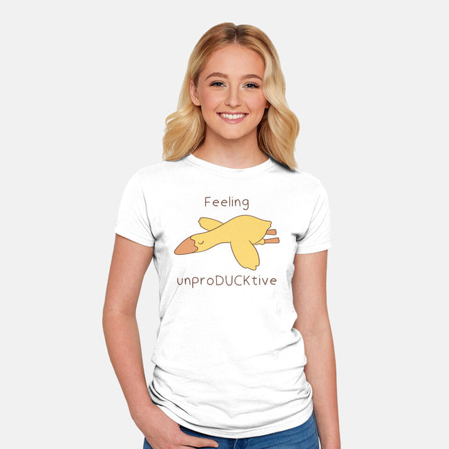 Unproducktive-Womens-Fitted-Tee-Claudia