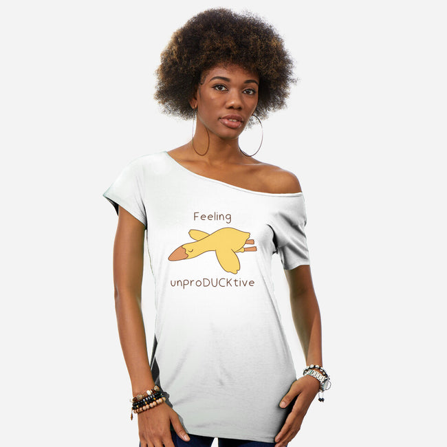 Unproducktive-Womens-Off Shoulder-Tee-Claudia