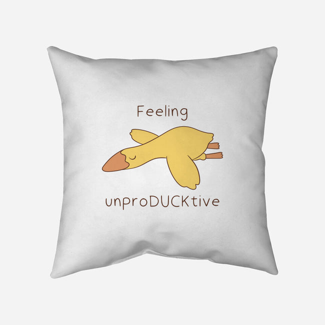 Unproducktive-None-Removable Cover-Throw Pillow-Claudia