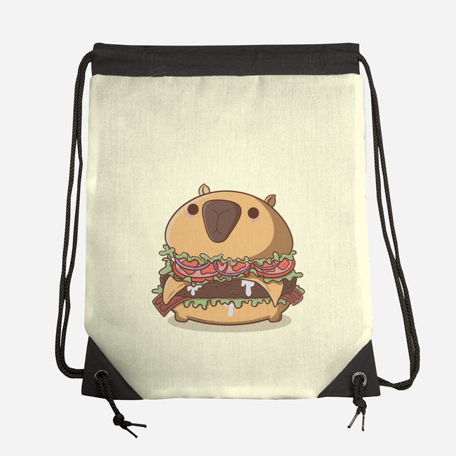 Capyburger-None-Drawstring-Bag-Claudia