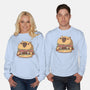 Capyburger-Unisex-Crew Neck-Sweatshirt-Claudia