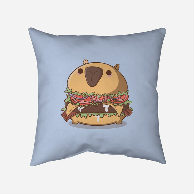 Capyburger-None-Non-Removable Cover w Insert-Throw Pillow-Claudia