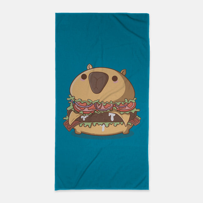 Capyburger-None-Beach-Towel-Claudia