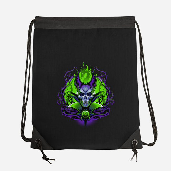 The Witch Skull-None-Drawstring-Bag-daobiwan