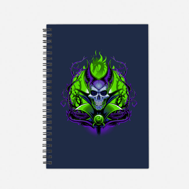 The Witch Skull-None-Dot Grid-Notebook-daobiwan