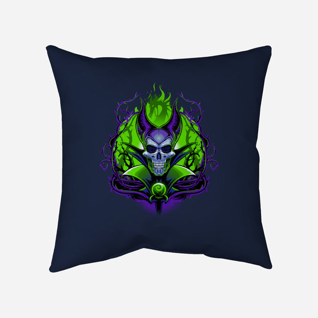 The Witch Skull-None-Removable Cover w Insert-Throw Pillow-daobiwan