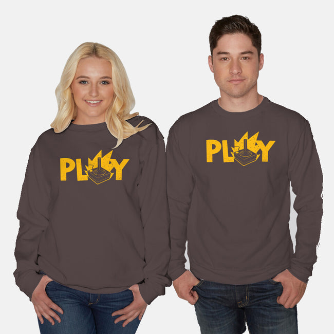 Flaming JoyStick-Unisex-Crew Neck-Sweatshirt-Getsousa!