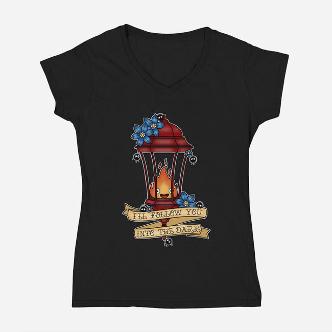 Eternal Traveling Companion-Womens-V-Neck-Tee-Alexhefe