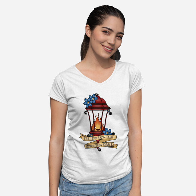 Eternal Traveling Companion-Womens-V-Neck-Tee-Alexhefe