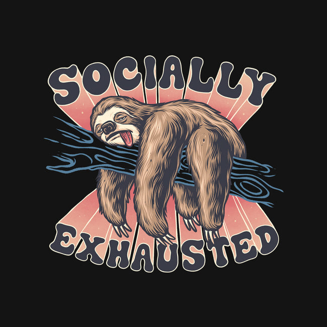 Socially Exhausted-None-Adjustable Tote-Bag-momma_gorilla