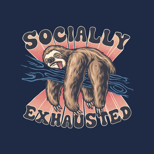 Socially Exhausted-None-Non-Removable Cover w Insert-Throw Pillow-momma_gorilla