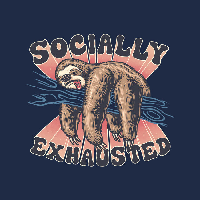 Socially Exhausted-None-Glossy-Sticker-momma_gorilla