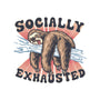 Socially Exhausted-None-Removable Cover w Insert-Throw Pillow-momma_gorilla