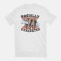 Socially Exhausted-Womens-Fitted-Tee-momma_gorilla