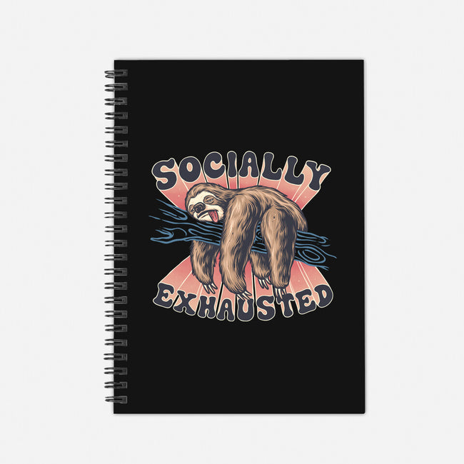 Socially Exhausted-None-Dot Grid-Notebook-momma_gorilla