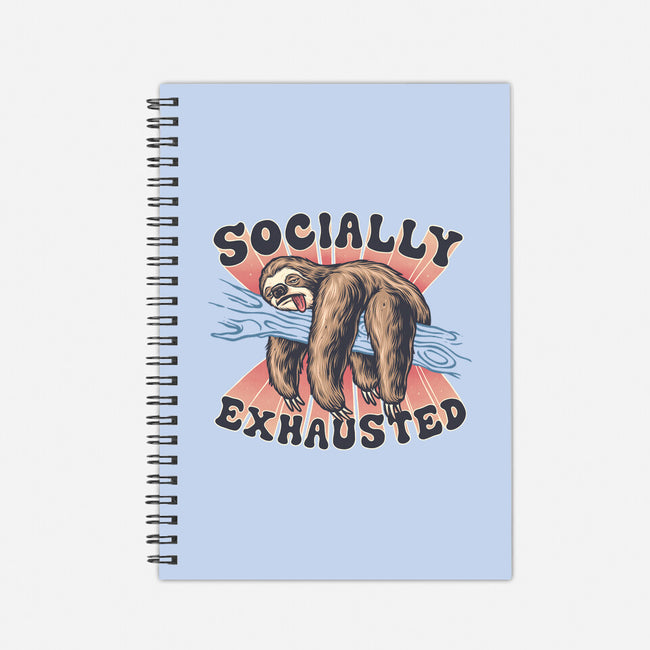 Socially Exhausted-None-Dot Grid-Notebook-momma_gorilla