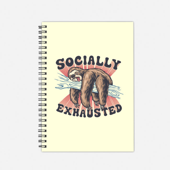 Socially Exhausted-None-Dot Grid-Notebook-momma_gorilla