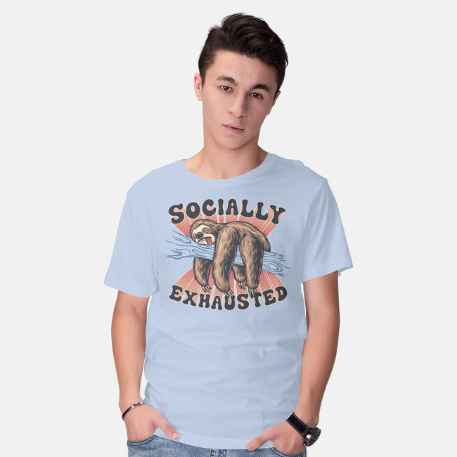 Socially Exhausted-Mens-Basic-Tee-momma_gorilla