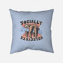 Socially Exhausted-None-Non-Removable Cover w Insert-Throw Pillow-momma_gorilla