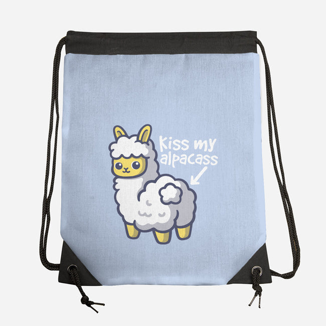 Kiss My Alpacass-None-Drawstring-Bag-NemiMakeit