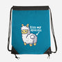 Kiss My Alpacass-None-Drawstring-Bag-NemiMakeit