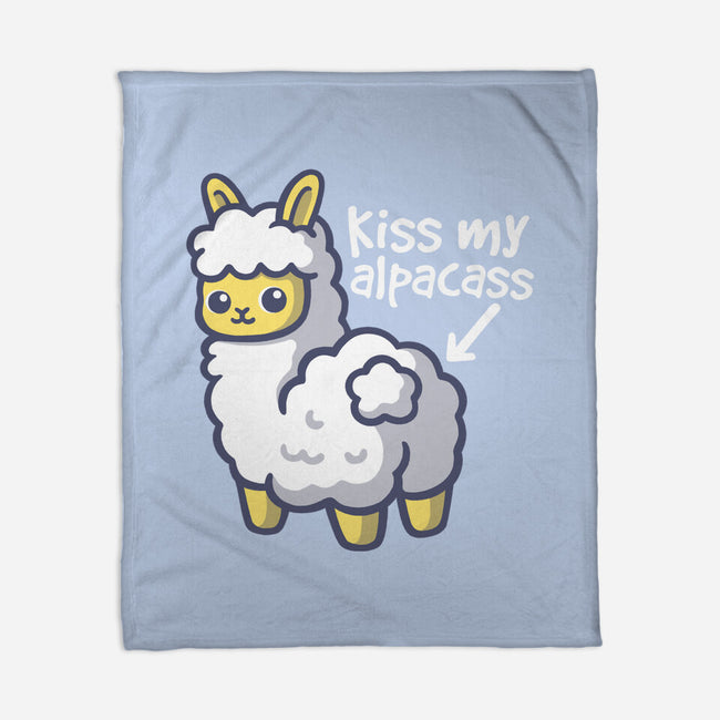 Kiss My Alpacass-None-Fleece-Blanket-NemiMakeit
