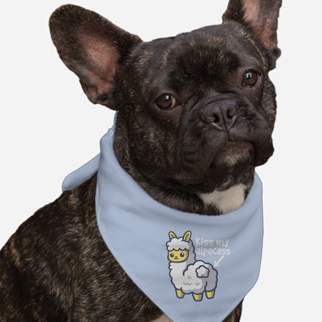 Kiss My Alpacass-Dog-Bandana-Pet Collar-NemiMakeit