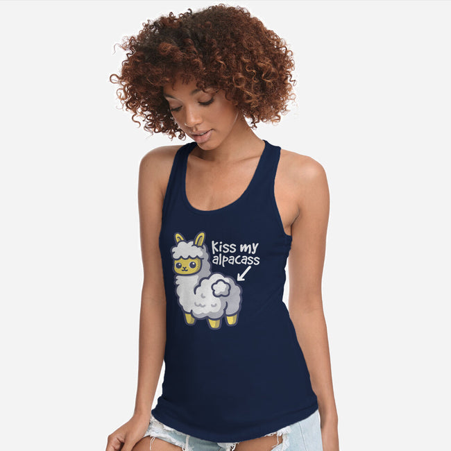 Kiss My Alpacass-Womens-Racerback-Tank-NemiMakeit