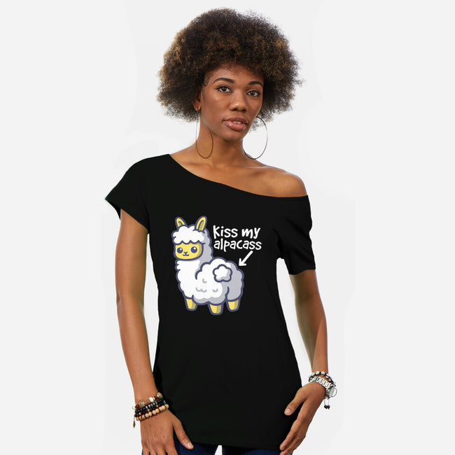 Kiss My Alpacass-Womens-Off Shoulder-Tee-NemiMakeit