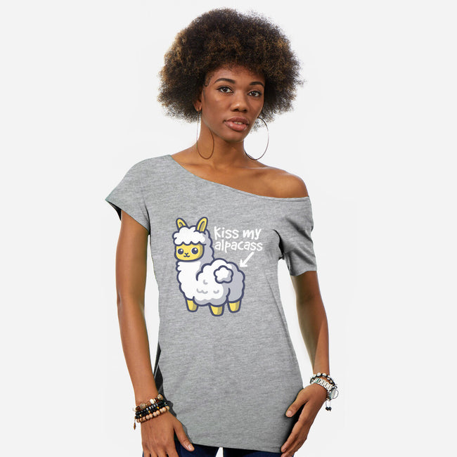 Kiss My Alpacass-Womens-Off Shoulder-Tee-NemiMakeit