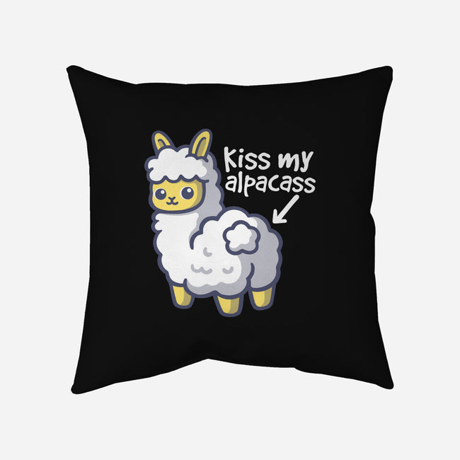 Kiss My Alpacass-None-Non-Removable Cover w Insert-Throw Pillow-NemiMakeit