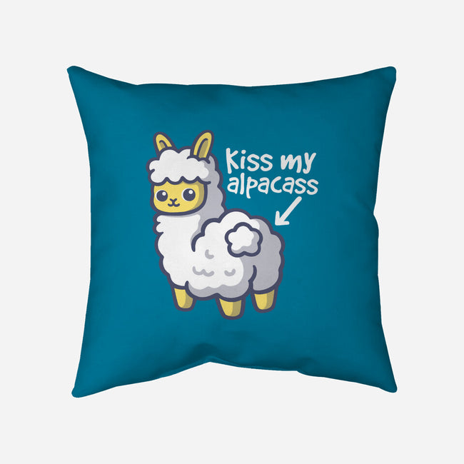 Kiss My Alpacass-None-Non-Removable Cover w Insert-Throw Pillow-NemiMakeit