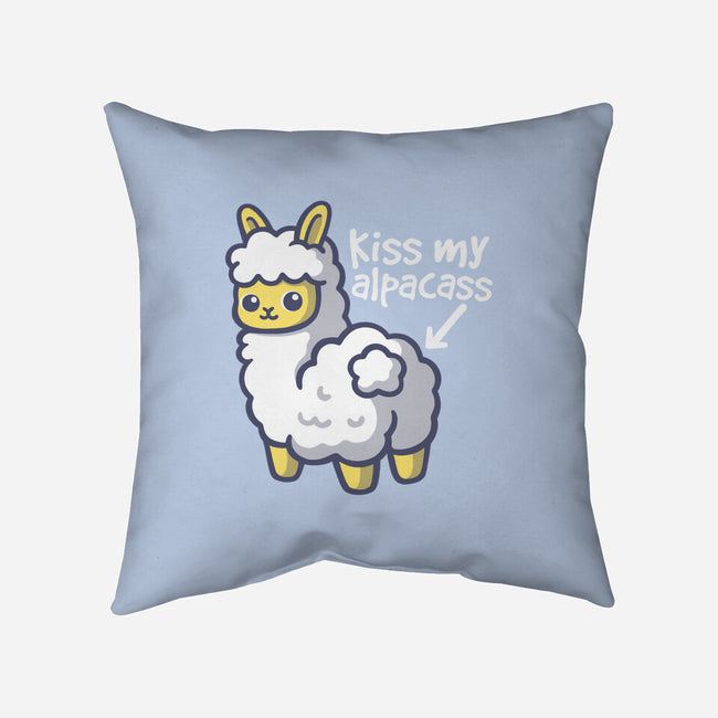 Kiss My Alpacass-None-Removable Cover-Throw Pillow-NemiMakeit