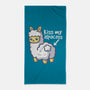 Kiss My Alpacass-None-Beach-Towel-NemiMakeit