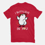 I Butt-lieve In You-Womens-Fitted-Tee-Boggs Nicolas