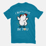I Butt-lieve In You-Womens-Basic-Tee-Boggs Nicolas