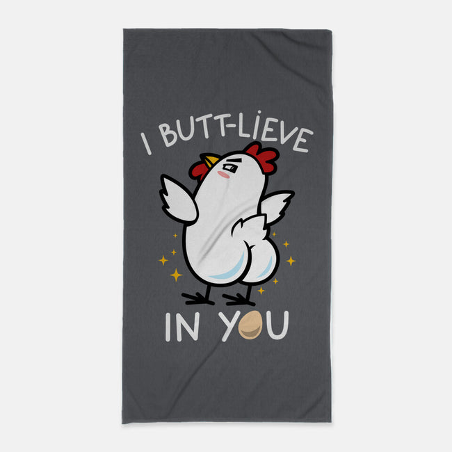 I Butt-lieve In You-None-Beach-Towel-Boggs Nicolas