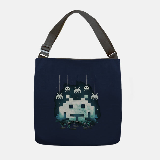 Space Moon Invaders-None-Adjustable Tote-Bag-Vallina84