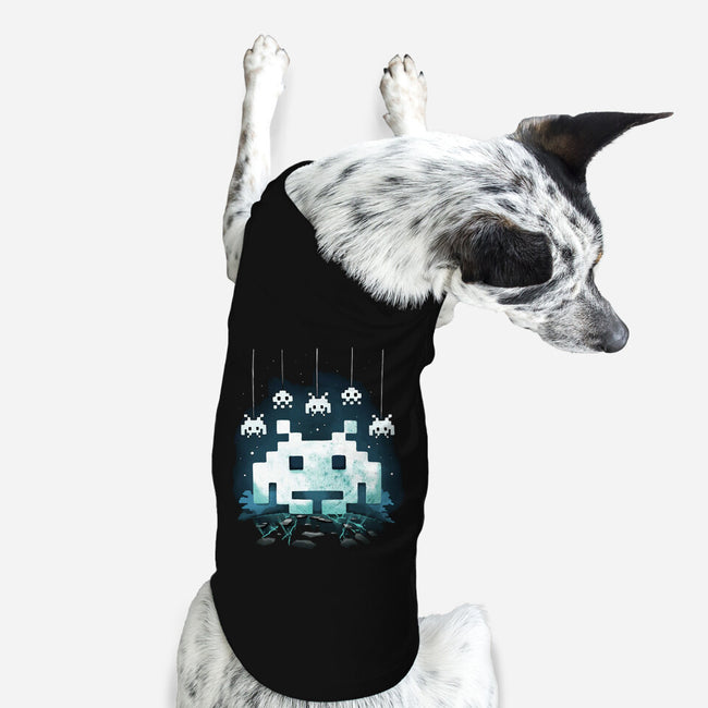 Space Moon Invaders-Dog-Basic-Pet Tank-Vallina84