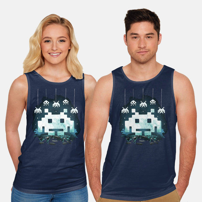 Space Moon Invaders-Unisex-Basic-Tank-Vallina84