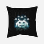 Space Moon Invaders-None-Non-Removable Cover w Insert-Throw Pillow-Vallina84