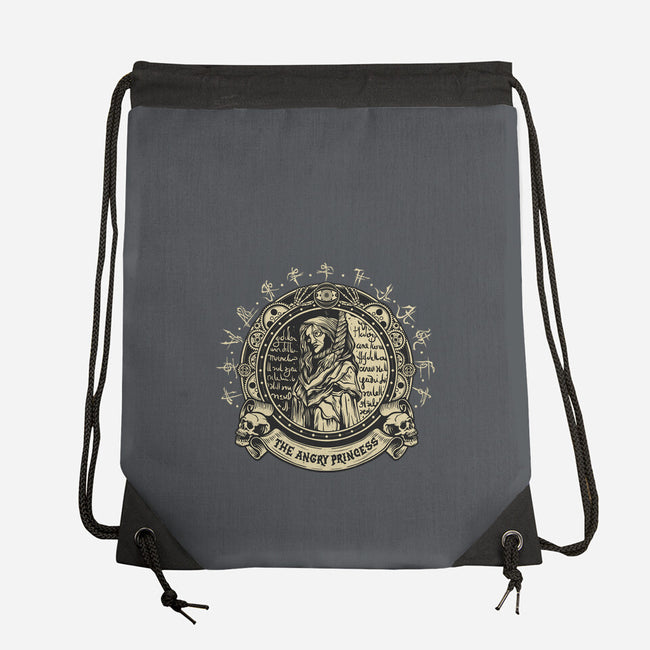 The Angry Princess-None-Drawstring-Bag-gorillafamstudio