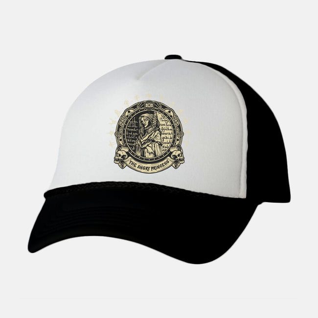 The Angry Princess-Unisex-Trucker-Hat-gorillafamstudio