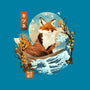 The Great Wave Fox-None-Stretched-Canvas-dandingeroz