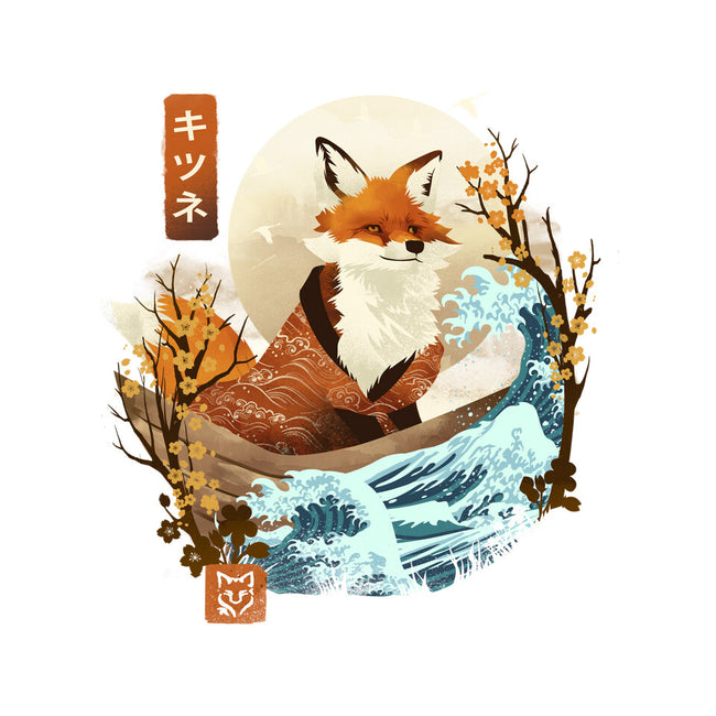 The Great Wave Fox-None-Stretched-Canvas-dandingeroz