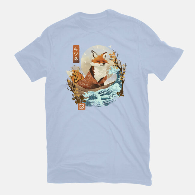 The Great Wave Fox-Mens-Heavyweight-Tee-dandingeroz