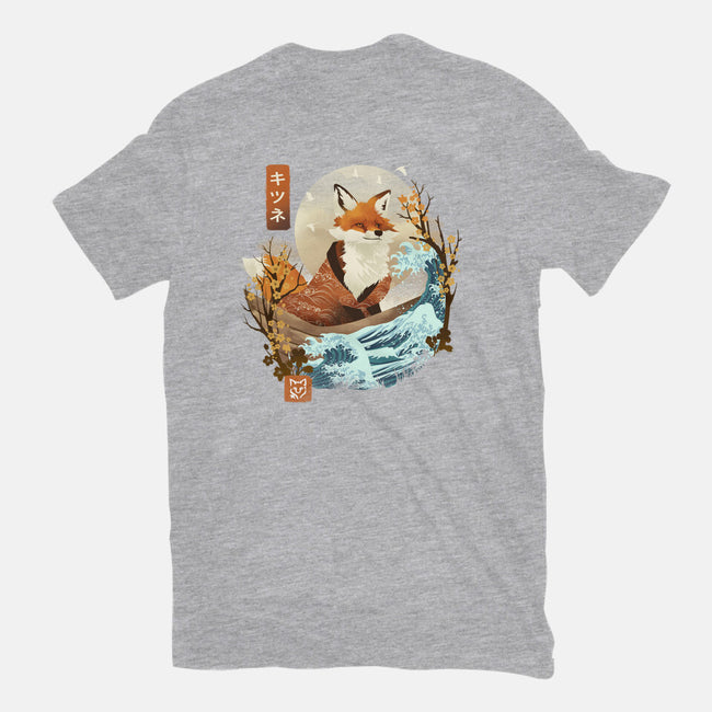 The Great Wave Fox-Mens-Heavyweight-Tee-dandingeroz